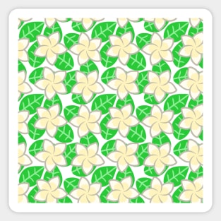 Frangipani Flower Pattern Sticker